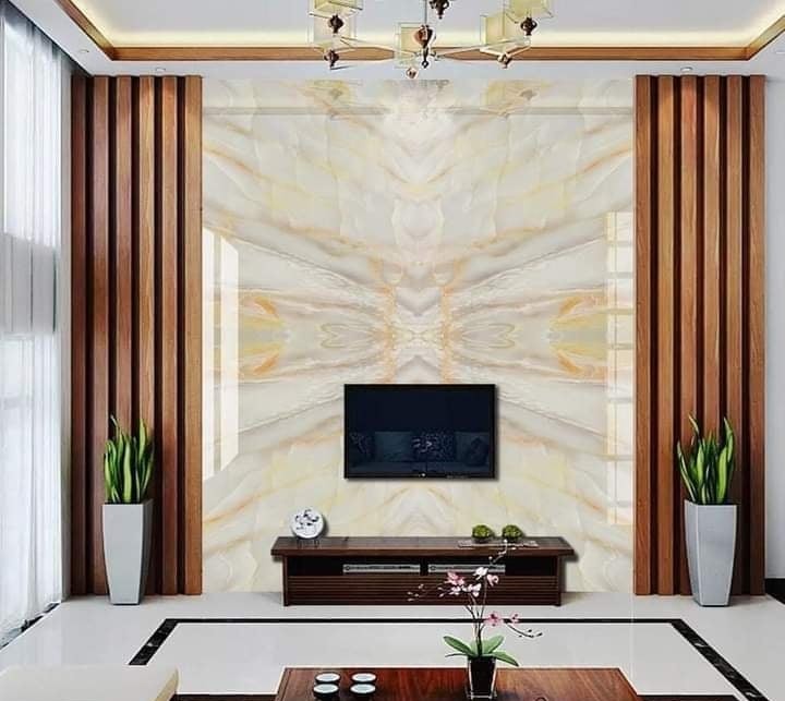 tấm ốp tường nhựa sau tivi8